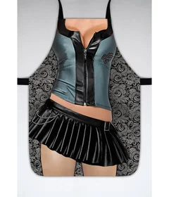 фартук женский - корсет с черной юбкой